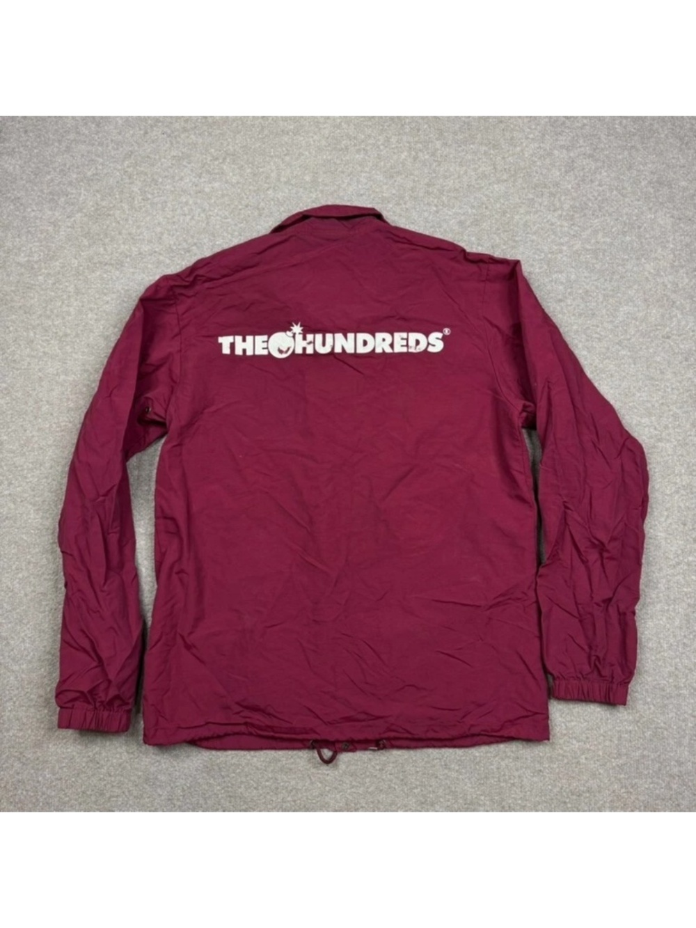 The Hundreds Jacket Men's Size L Red Button Up Streetwear Vintage Y2K